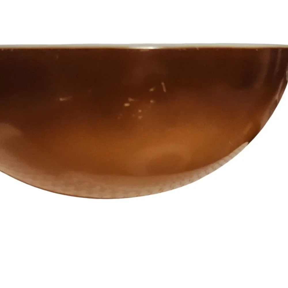 Vintage 70s Pyrex 4 qt Cinderella Mixing Bowl #444 Old Orchard Brown Ombre